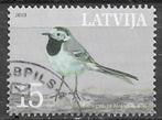 LETLAND 15 S zegel Nationale vogel - Witte Kwikstaart - 2003, Overige landen, Verzenden, Gestempeld