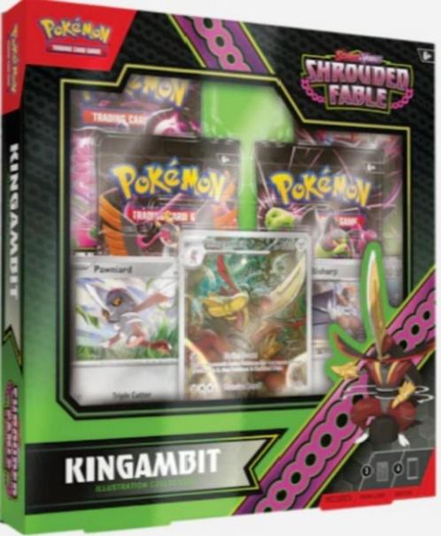 Pokémon Shrouded Fable CollectionBox Kingambit–Slechts€24,95, Hobby en Vrije tijd, Verzamelkaartspellen | Pokémon, Nieuw, Booster