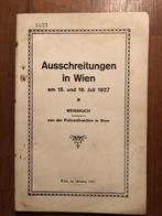 Oostenrijk, Ausschreitungen in Wien am 15. und 16. Juli 1927, Ophalen of Verzenden, Gelezen, Europa