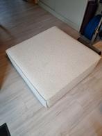 Witte Teddy Hocker - 95x95x40, Huis en Inrichting, Banken | Voetenbanken en Poefen, Ophalen, Gebruikt, Vierkant, 75 tot 100 cm