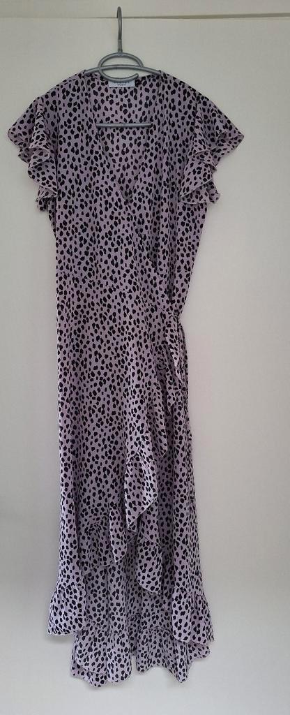 Paars lila lange print jurk Costes - maat S 36, Kleding | Dames, Jurken, Gedragen, Maat 36 (S), Paars, Onder de knie, Ophalen of Verzenden