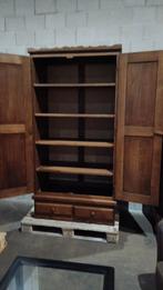 Grote houten kledingkast 102x206x57 met lades, Ophalen, Gebruikt, 200 cm of meer, Klassiek