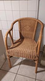 Rotan stoel, Ophalen, Zo goed als nieuw, Bruin, Twee