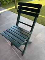 4 stuks houten klapstoeltjes, tuinstoelen, Ophalen, Gebruikt, Hout, Stapelbaar