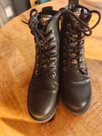 Maruti Echt Lederen Luipaard Schoenen - Maat 37, Zwart, Ophalen of Verzenden, Zo goed als nieuw, Maruti