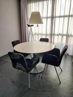 Ronde eettafel Billsta van IKEA + 4 stoelen, Huis en Inrichting, Tafels | Eettafels, Ophalen, Rond, Zo goed als nieuw, Vier personen