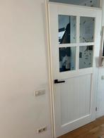 Stevige binnendeur met glas, Ophalen, 80 tot 100 cm, Binnendeur, 200 tot 215 cm