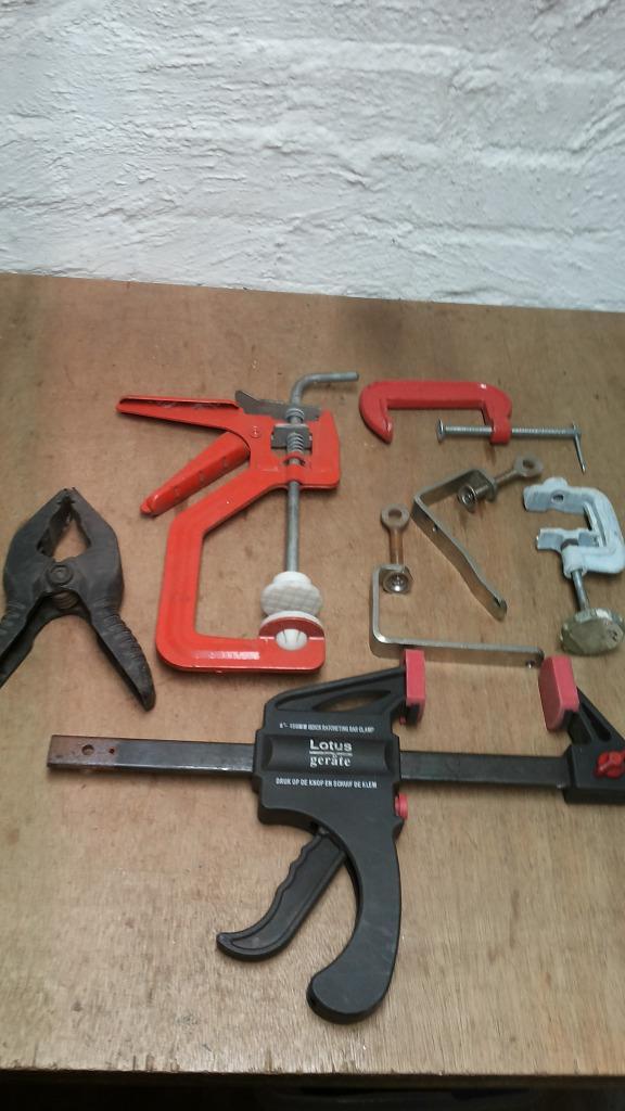 Lijmklem / klem / tafelklem, Doe-het-zelf en Verbouw, Gereedschap | Handgereedschap, Gebruikt, Ophalen of Verzenden