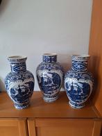 Delfts Blauwe Vazen - 33cm Hoog, Ophalen of Verzenden