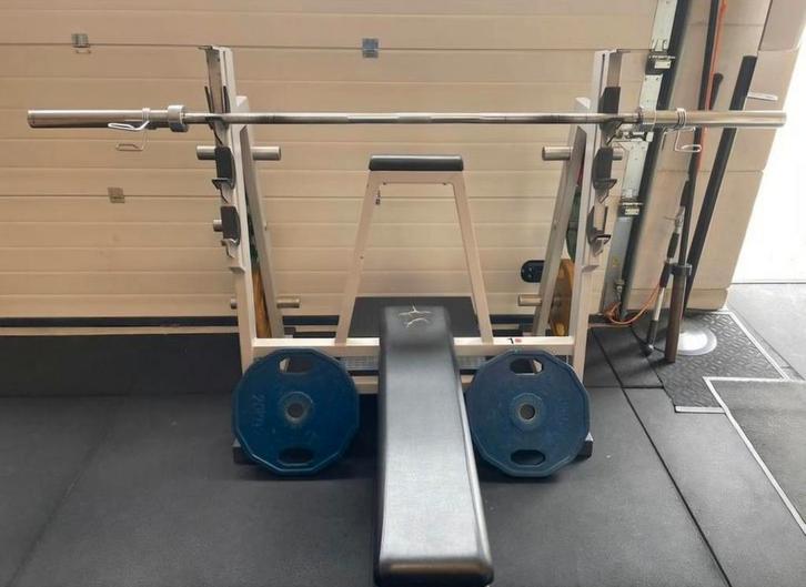 Panatta bankdruk sets - Incline en vlak, Sport en Fitness, Fitnessapparatuur, Zo goed als nieuw, Overige typen, Armen, Borst, Metaal