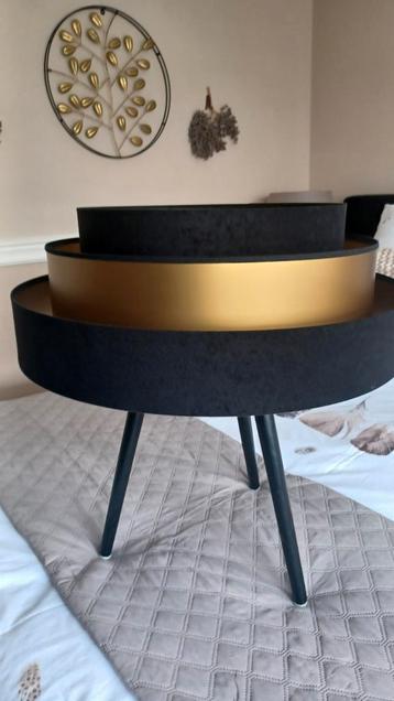 Grote kap voor booglamp of plafond prachtig apart  zwart met