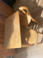 Kindertafel met stoeltje en kruk, Kinderen en Baby's, Kinderkamer | Tafels en Stoelen, Ophalen, Gebruikt, Tafel(s) en Stoel(en)