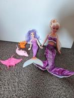 Zeemeermin poppen set met accessoires, Ophalen of Verzenden, Zo goed als nieuw, Barbie