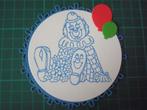 opleg met heat embossed clowntje - 3 foto's, Ophalen of Verzenden, Nieuw, Overige thema's, Overige typen