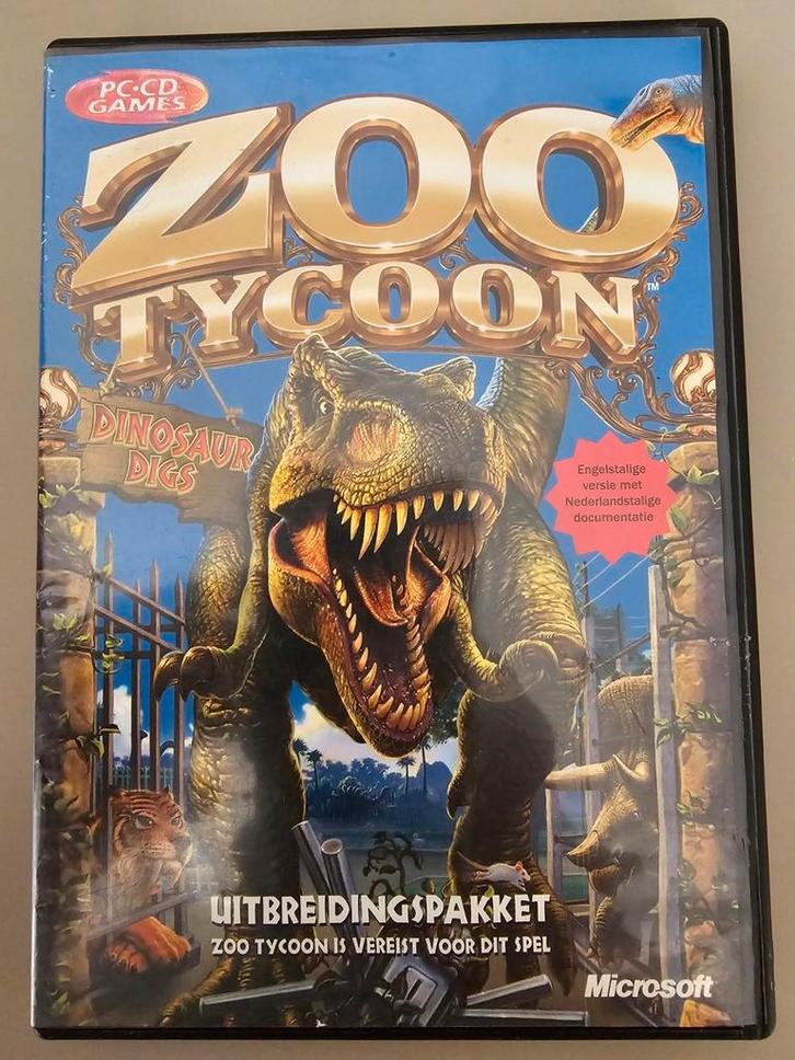 Pc game Zoo Tycoon dinosaur digs, Spelcomputers en Games, Games | Pc, Zo goed als nieuw, Strategie en Constructie, 1 speler, Vanaf 3 jaar