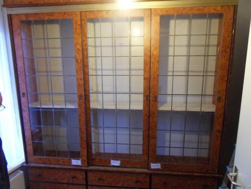 Kast glas in lood, Huis en Inrichting, Kasten | Vitrinekasten, Gebruikt, 25 tot 50 cm, Met deur(en), Met plank(en), Glas, Overige materialen