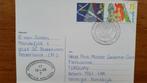 Poststuk H.M. Harlingen naar Engeland 1988, Ophalen of Verzenden, Briefkaart