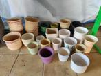 Bloempotjes/ bloempotten verschillende maten (M52), Tuin en Terras, Ophalen, Gebruikt, Aardewerk, Binnen