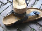 GRATIS VERZENDEN NIEUWE ZWARTE GIZEH BIRKENSTOCKS MT 40, Slippers, Verzenden, Zwart, Nieuw