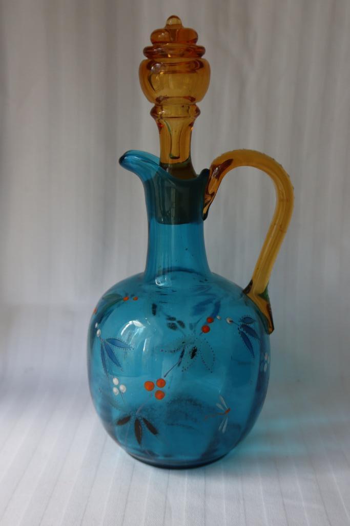 Antiek Boheems George Sand karaf c 1900, Antiek en Kunst, Antiek | Glas en Kristal, Ophalen of Verzenden