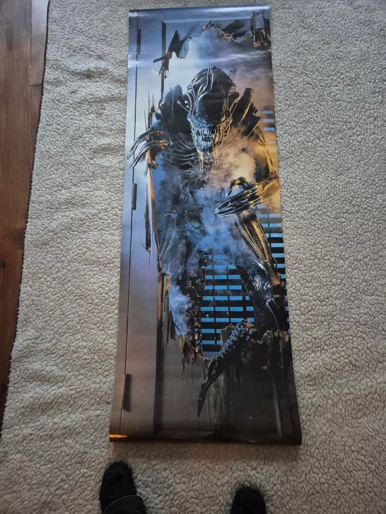 deur poster orginal 1988 aliens film movie xenomorph, Ophalen of Verzenden, Poster