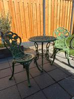 Gietijzeren bistroset, Ophalen, Gebruikt, 2 zitplaatsen, Tuinset