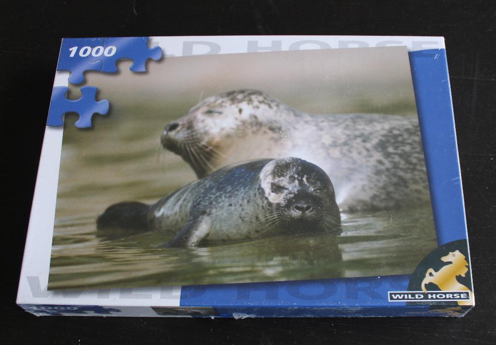 Wildhorse puzzel zeehonden 1000 stukjes nieuw, Ophalen of Verzenden, 500 t/m 1500 stukjes, Nieuw, Legpuzzel