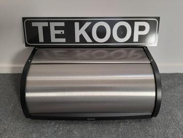 Brabantia RVS broodtrommel met schuifdeksel z.g.a.n. beschikbaar voor biedingen