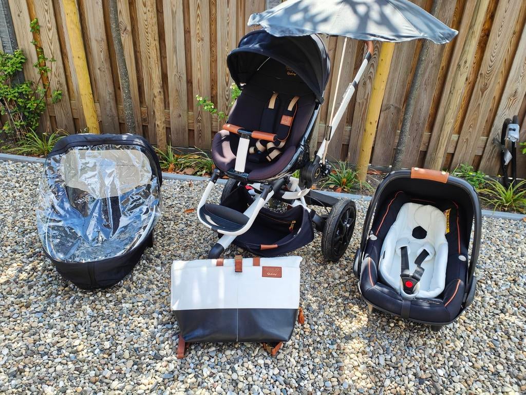 Quinny Moodd Rachel Zoë Luxe 3-in-1 Set maxicosi 1750 Nwprys, Kinderen en Baby's, Kinderwagens en Combinaties, Verstelbare duwstang