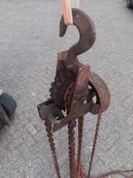 Antiek takel lier vintige ketting vintage ketingtakel, Ophalen, Gebruikt, Handmatig