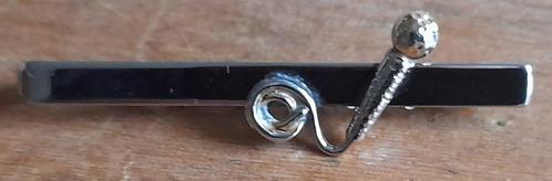 Muzikale zilverkleurige Dasspeld, Sieraden, Tassen en Uiterlijk, Overige Accessoires, Zo goed als nieuw, Ophalen of Verzenden