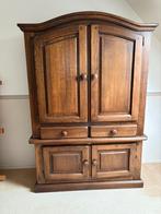 Donker eiken buffet kast, Huis en Inrichting, Kasten | Buffetkasten, Ophalen, 100 tot 150 cm, 200 cm of meer, Met deur(en)