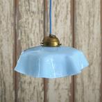 Hanglamp Antiek Blue opaline, Ophalen of Verzenden
