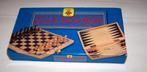 Longfield houten reisschaakset. Splinternieuw in verpakking., Een of twee spelers, Nieuw, Reisspel, Longfield