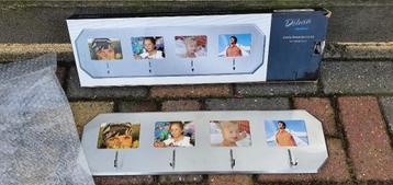te koop grijze roestvrij stalen wand kapstok voor 4 foto s beschikbaar voor biedingen