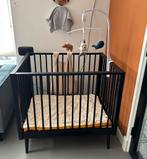 Zwarte baby box met boxzak en boxmobiel van jollein, Kinderen en Baby's, Boxen, Ophalen, Gebruikt, Rechthoekig, In hoogte verstelbaar