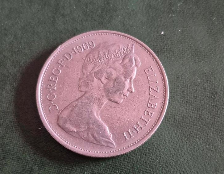 10 New Pence Engeland 1969 - Zeldzame Munt, Postzegels en Munten, Munten | Europa | Niet-Euromunten, Ophalen of Verzenden