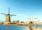 Kinderdijk- -Molen en  ophaalbrug., Zuid-Holland, Ongelopen, Verzenden, 1980 tot heden
