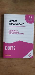 DUITS Intertaal spiekboekje., Boeken, Ophalen of Verzenden, Zo goed als nieuw, VWO, Duits