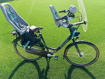 Gazelle bloom Moederfiets compleet met zitjes beschikbaar voor biedingen