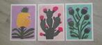 3 A4 posters Intratuin, abstracte bloem, kleurrijk, Ophalen of Verzenden, Zo goed als nieuw, Rechthoekig Staand