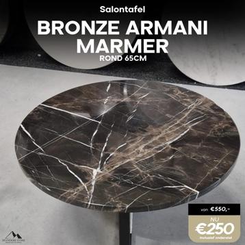 Opruiming! Ronde natuursteen salontafel deals! beschikbaar voor biedingen