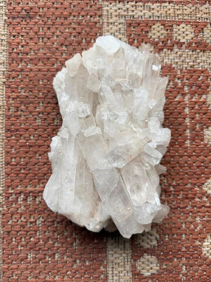 Prachtig Bergkristal Cluster - 2kg, 20x12cm, Verzamelen, Mineralen en Fossielen, Mineraal, Ophalen of Verzenden