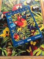 Clementoni puzzel 1000 stukjes met 3D bril, Ara, papagaaien, Ophalen of Verzenden, 500 t/m 1500 stukjes, Zo goed als nieuw, Legpuzzel