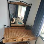 Mooie kaptafel van bamboe hout! lengte 90 cm, breedte 48, Huis en Inrichting, Tafels | Kaptafels, Ophalen, Gebruikt, 50 tot 100 cm