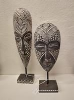 Ornament Afrikaans Masker Tribal - 2 varianten setprijs 20,-, Ophalen of Verzenden