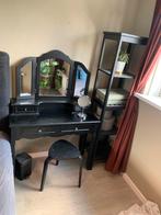Kaptafel met Kruk en Stellingkast, Huis en Inrichting, Tafels | Kaptafels, Ophalen, Gebruikt, 50 tot 100 cm, Minder dan 100 cm