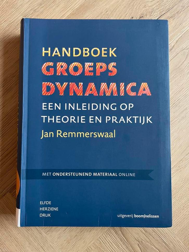 Jan Remmerswaal - Handboek groepsdynamica, Boeken, Wetenschap, Zo goed als nieuw, Sociale wetenschap, Ophalen of Verzenden