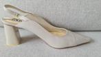 Crème slingbacks lak Zara 40 schoenen pumps, Ophalen of Verzenden, Zo goed als nieuw, Espadrilles of Moccasins, Zara