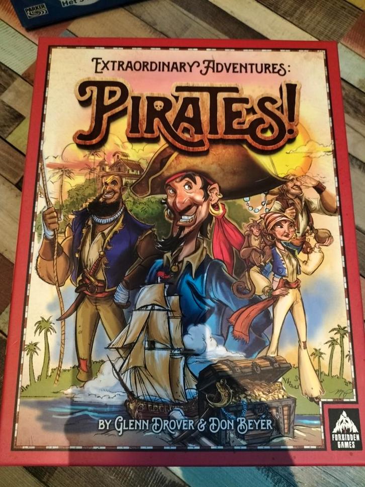 Extraordinary Adventures: Pirates! Bordspel, Hobby en Vrije tijd, Gezelschapsspellen | Bordspellen, Zo goed als nieuw, Drie of vier spelers